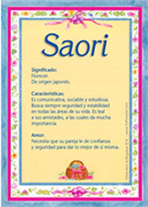 Significado de Saori